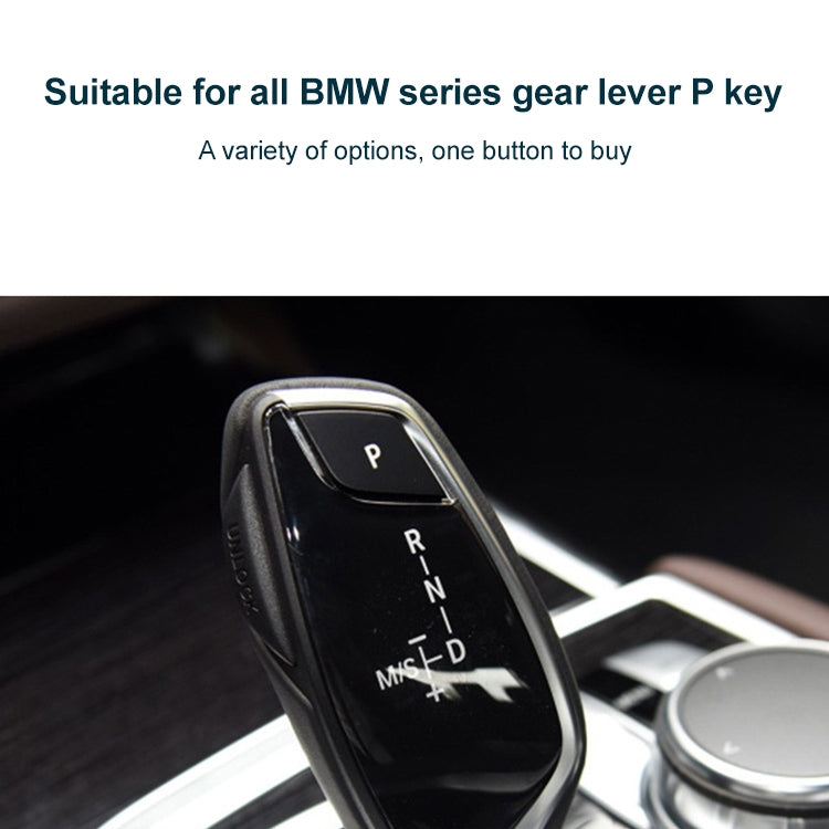 Car Gear Lever Auto Parking Button Letter P Cap for BMW 5 Series 2002-2010, Left Driving(Blue) - Car Switches by PMC TechLife | Online Shopping South Africa | PMC TechLife | Buy Now Pay Later Mobicred