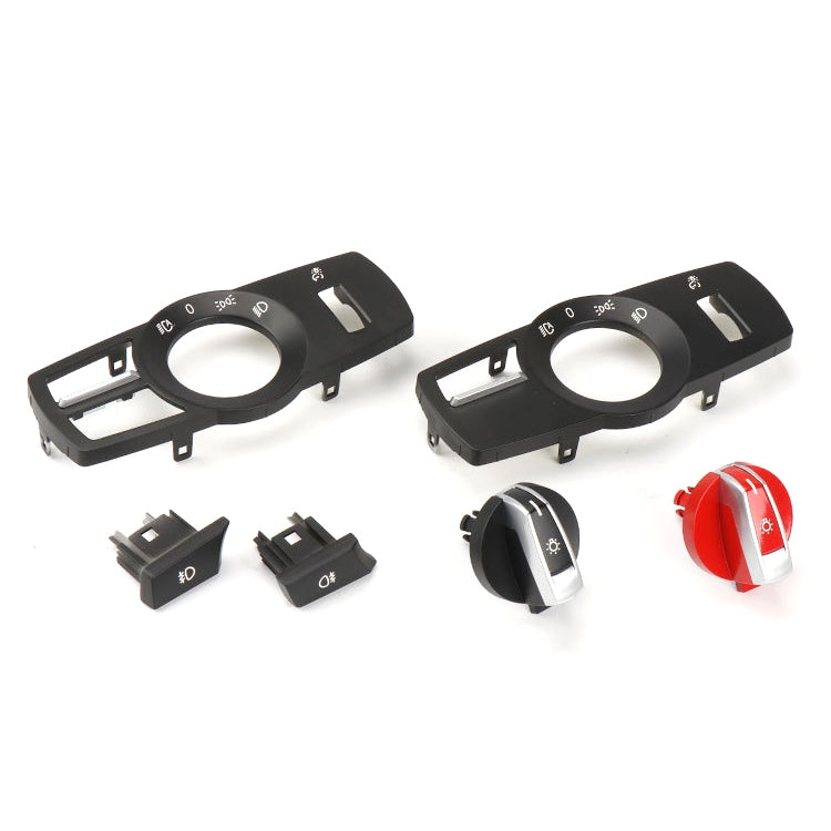 Car Headlight  Switch Button Knob for BMW 5 Series 2010-2017, Left Driving (Red) - Car Light Accessories by PMC TechLife | Online Shopping South Africa | PMC TechLife | Buy Now Pay Later Mobicred