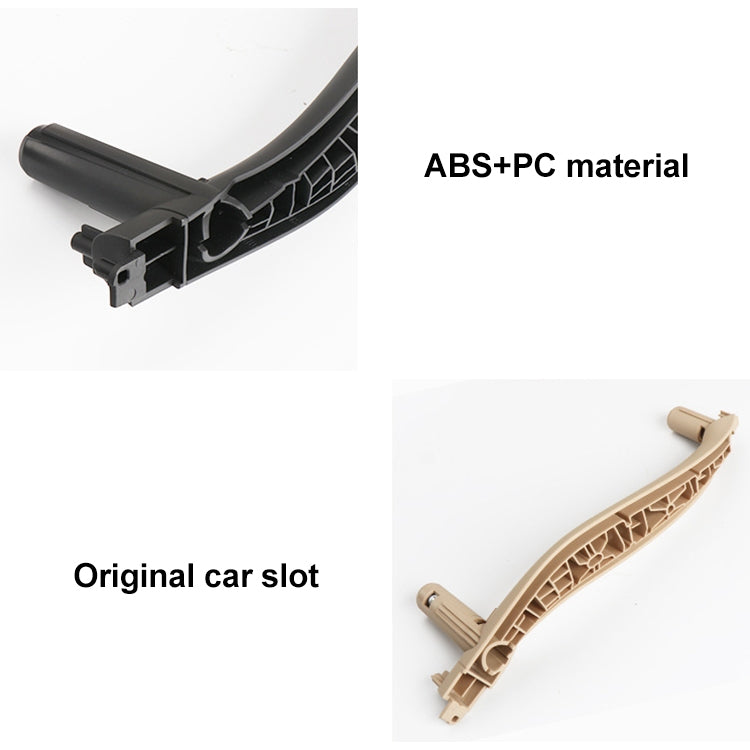 Car Right Side Inside Doors Handle Pull Trim Cover for BMW X5 / X6, Left Driving (Beige) - Door Handles by PMC TechLife | Online Shopping South Africa | PMC TechLife | Buy Now Pay Later Mobicred