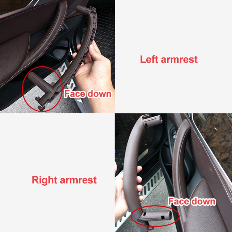 Car Right Side Inside Doors Handle Pull Trim Cover for BMW X5 / X6, Left Driving (Beige) - Door Handles by PMC TechLife | Online Shopping South Africa | PMC TechLife | Buy Now Pay Later Mobicred