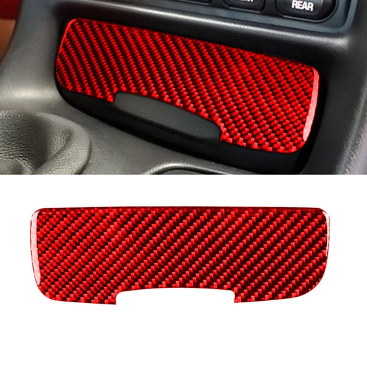 Carbon Fiber Car Power Outlet Cover Sticker for Chevrolet Corvette C5 1998-2004, Left Drive(Red) - Car Interior Mouldings by PMC Jewellery | Online Shopping South Africa | PMC Jewellery | Buy Now Pay Later Mobicred