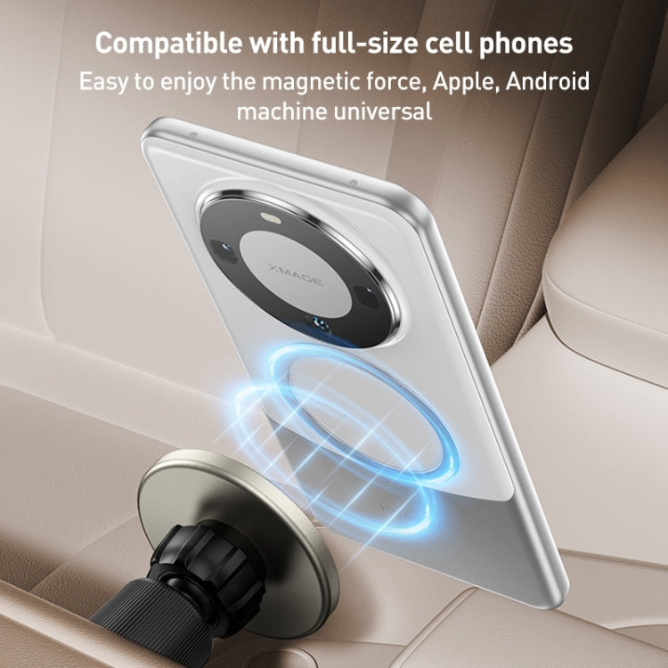 MOMAX MoVe Universal Transparent Magnetic Air Outlet Car Holder (Gold) - Car Holders by MOMAX | Online Shopping South Africa | PMC Jewellery | Buy Now Pay Later Mobicred