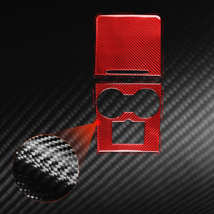 For Tesla Model 3 2017-2022 / Model Y 2000- Car Carbon Fiber Central Control Decorative Sticker (Red) - Car Interior Mouldings by PMC TechLife | Online Shopping South Africa | PMC TechLife | Buy Now Pay Later Mobicred