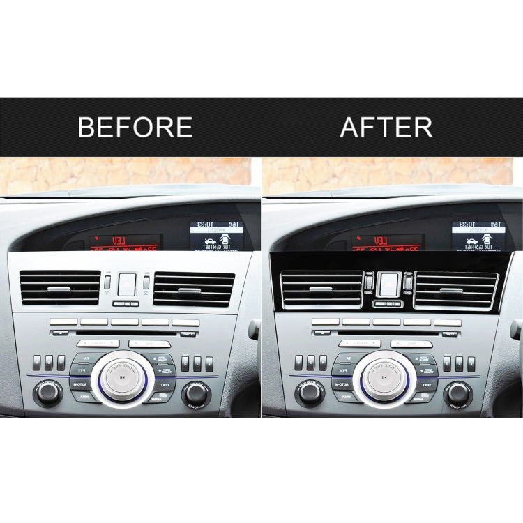 For Mazda 3 Axela 2010-2013 2 in 1 Car Central Vent Set A Decorative Sticker, Right Drive - Car Interior Mouldings by PMC TechLife | Online Shopping South Africa | PMC TechLife | Buy Now Pay Later Mobicred