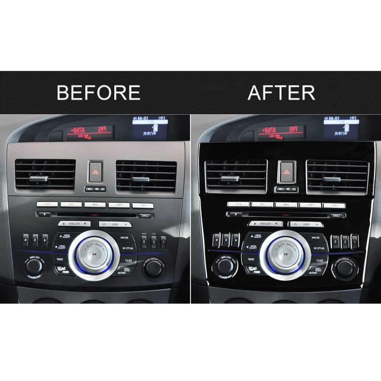 For Mazda 3 Axela 2010-2013 4 in 1 Car Central Control Radio Set B Decorative Sticker, Right Drive - Car Interior Mouldings by PMC Jewellery | Online Shopping South Africa | PMC Jewellery | Buy Now Pay Later Mobicred