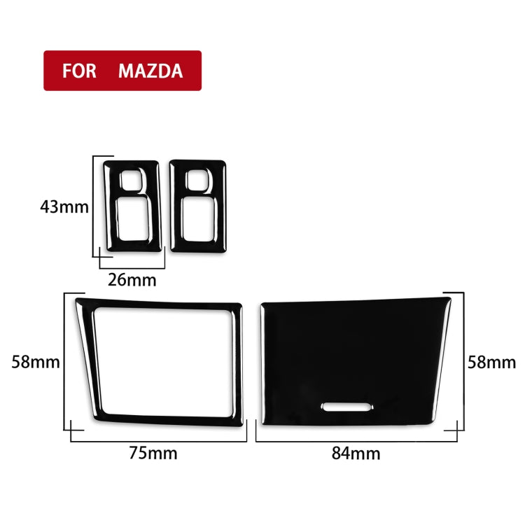 For Mazda 3 Axela 2010-2013 Car Seat Heating Button Set Decorative Sticker, Left and Right Drive Universal - Car Interior Mouldings by PMC TechLife | Online Shopping South Africa | PMC TechLife | Buy Now Pay Later Mobicred