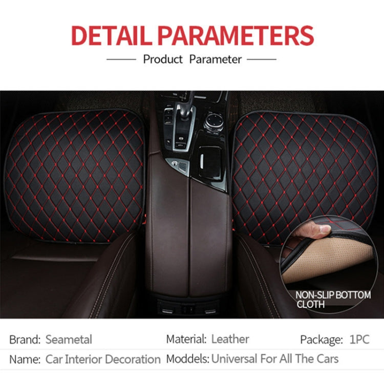 Car Seat Cushion Universal Simple Seat Cover Anti-slip Mat Auto Accessories (Black Red) - Seat Accessories by PMC Jewellery | Online Shopping South Africa | PMC Jewellery | Buy Now Pay Later Mobicred