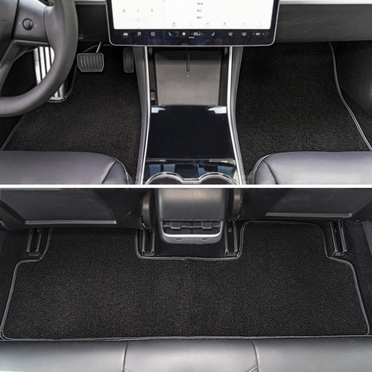 3 in 1 Car Velvet Foot Mat for Tesla Model 3 - Floor Mats by PMC TechLife | Online Shopping South Africa | PMC TechLife | Buy Now Pay Later Mobicred