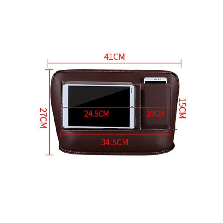 Car Front Seat Hanging Bag Mobile Phone Storage Bag (Coffee) - free shipping - PMC Jewellery - Order now!