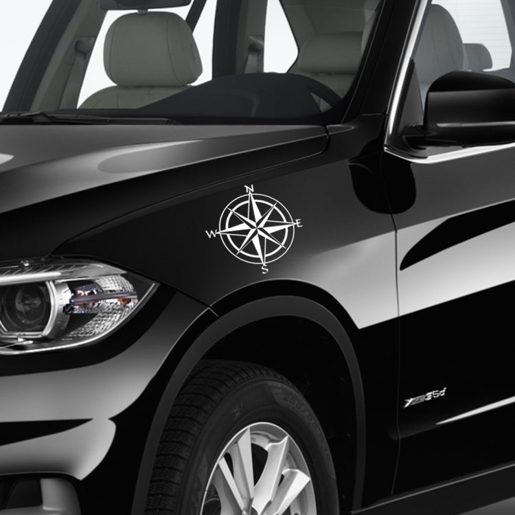 10 PCS Car Compass Pattern Random Decorative Sticker White - Decorative Sticker by PMC TechLife | Online Shopping South Africa | PMC TechLife | Buy Now Pay Later Mobicred