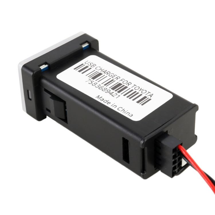Car QC3.0 Fast Charge USB Interface Modification Charger for Toyota, Fuse to Take Power(Ice Blue Light) - DIY Modified Charger by PMC TechLife | Online Shopping South Africa | PMC TechLife | Buy Now Pay Later Mobicred