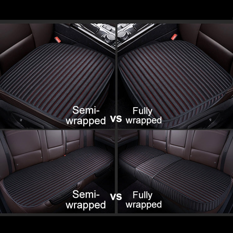 3 in 1 Car Seat Cushion Free Binding All Inclusive Seat Mat Set (Coffee) - Seat Accessories by PMC TechLife | Online Shopping South Africa | PMC TechLife | Buy Now Pay Later Mobicred