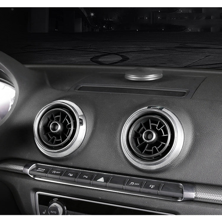 4 PCS Car Metal Air Outlet Decorative Outside Ring for Audi A3 / S3 / Q2L (Silver) - Decoration Rings by PMC TechLife | Online Shopping South Africa | PMC TechLife | Buy Now Pay Later Mobicred