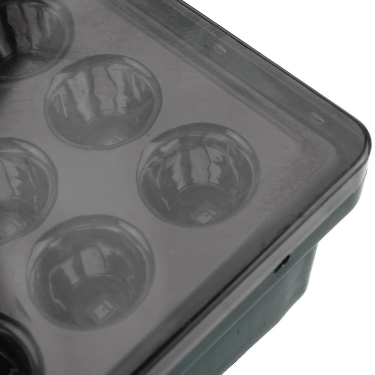 DC12V 1W Car Square Highlight Brake Lights Reversing Light with 15LEDs SMD-3528 (Black) - Brake Lights by PMC TechLife | Online Shopping South Africa | PMC TechLife