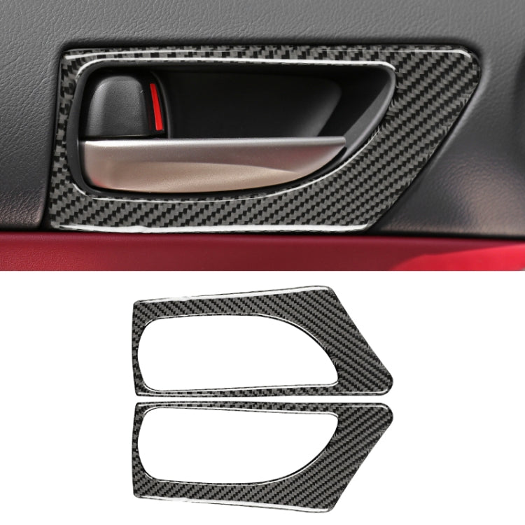 Car Carbon Fiber Front Door Handle Decorative Sticker for Lexus IS250 2013-, Left Drive B Style - Car Interior Mouldings by PMC Jewellery | Online Shopping South Africa | PMC Jewellery | Buy Now Pay Later Mobicred