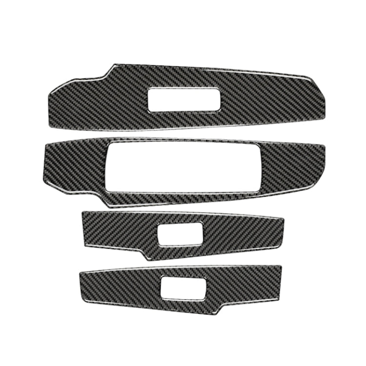 Car Carbon Fiber Window Glass Lifting Panel Button Decorative Sticker for Lexus IS250 2013-, Left Drive B Style - Car Interior Mouldings by PMC TechLife | Online Shopping South Africa | PMC TechLife | Buy Now Pay Later Mobicred