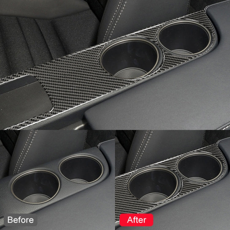 Car Carbon Fiber Water Cup Holder Panel Decorative Sticker for Lexus IS250 2013-, Left Drive - Car Interior Mouldings by PMC TechLife | Online Shopping South Africa | PMC TechLife | Buy Now Pay Later Mobicred