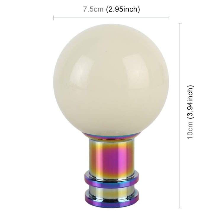 Universal Car Ball Shape Gear Head Gear Shift Knob (Beige) - Shift Knob by PMC TechLife | Online Shopping South Africa | PMC TechLife | Buy Now Pay Later Mobicred