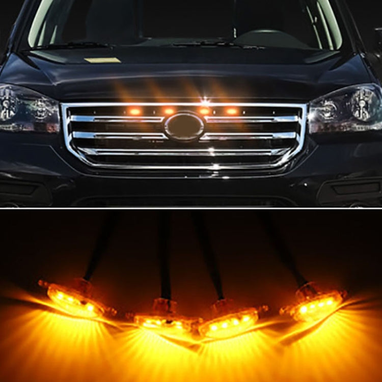 DC12V / 6W 4 in 1 Front Grille Warning Light for Ford Raptor F150 2017-2019 (Yellow) - Warning Lights by PMC TechLife | Online Shopping South Africa | PMC TechLife | Buy Now Pay Later Mobicred