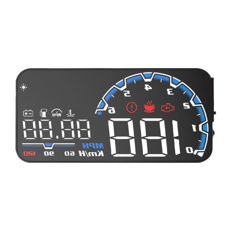 H300 Car 5 inch OBD HUD Head-up Display Support Engine Failure Alarm / Water Temperature Alarm Voltage Alarm - Head Up Display System by PMC Jewellery | Online Shopping South Africa | PMC Jewellery | Buy Now Pay Later Mobicred