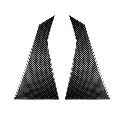 2 PCS Car Carbon Fiber Rear A Pillar Decorative Sticker for Infiniti FX 2009-2013/QX70 2014-, Left and Right Drive Universal - Decorative Strip by PMC Jewellery | Online Shopping South Africa | PMC Jewellery | Buy Now Pay Later Mobicred