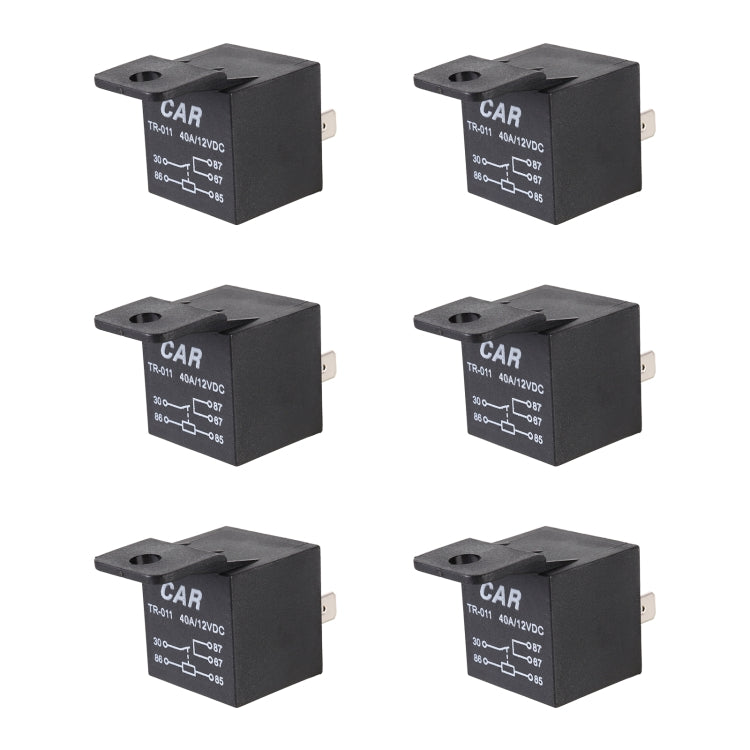 6 PCS TR-011 40A 4P Car Relay - Relays by PMC Jewellery | Online Shopping South Africa | PMC Jewellery | Buy Now Pay Later Mobicred