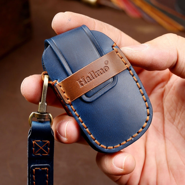 Hallmo Car Cowhide Leather Key Protective Cover Key Case for Hyundai IX35 B Style(Brown) - free shipping - PMC TechLife - Order now!