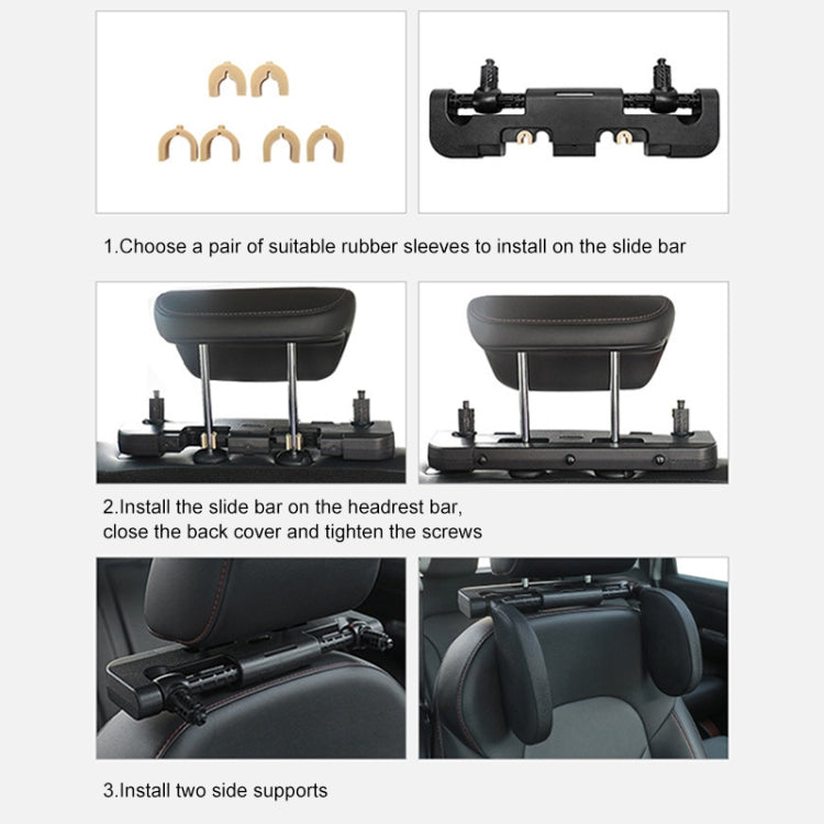 A02 Adjustable Car Auto U-shaped Memory Foam Neck Rest Cushion Seat Pillow (Beige) - Seat Accessories by PMC TechLife | Online Shopping South Africa | PMC TechLife | Buy Now Pay Later Mobicred