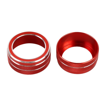 2 PCS Car Metal Air Conditioner Knob Case for Toyota Corolla / Levin / Allion / Yaris 2019-2021 (Red) - Decoration Rings by PMC Jewellery | Online Shopping South Africa | PMC Jewellery | Buy Now Pay Later Mobicred