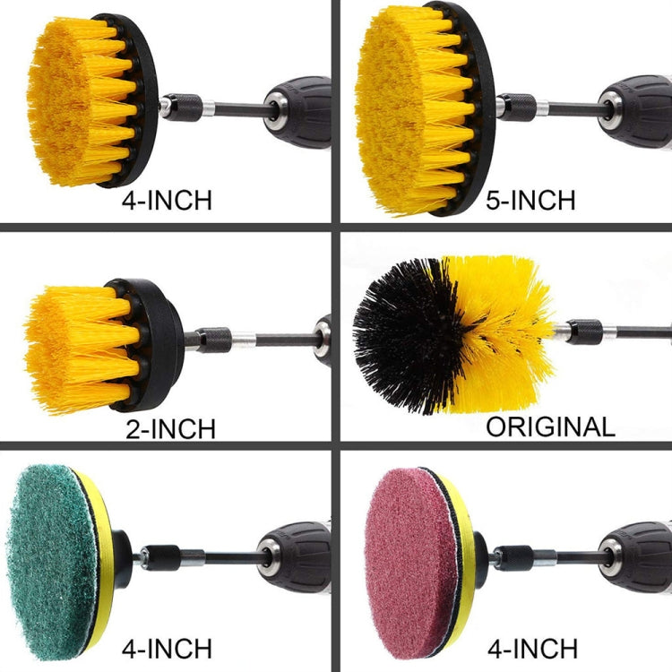 22 in 1 Floor Wall Window Glass Cleaning Descaling Electric Drill Brush Head Set - Sponges, Cloths & Brushes by PMC Jewellery | Online Shopping South Africa | PMC Jewellery | Buy Now Pay Later Mobicred