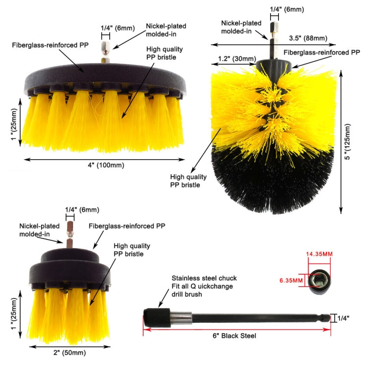 31 in 1 Floor Wall Window Glass Cleaning Descaling Electric Drill Brush Head Set - Sponges, Cloths & Brushes by PMC TechLife | Online Shopping South Africa | PMC TechLife | Buy Now Pay Later Mobicred