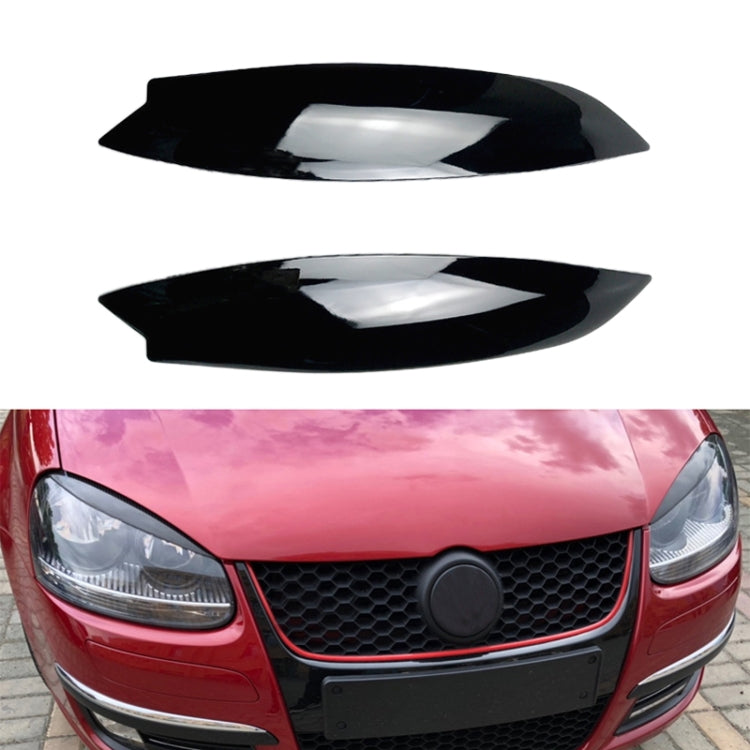 Car Headlight Eyebrow Decoration Sticker for Volkswagen Golf 5 (Black) - Lamp Decoration by PMC TechLife | Online Shopping South Africa | PMC TechLife | Buy Now Pay Later Mobicred