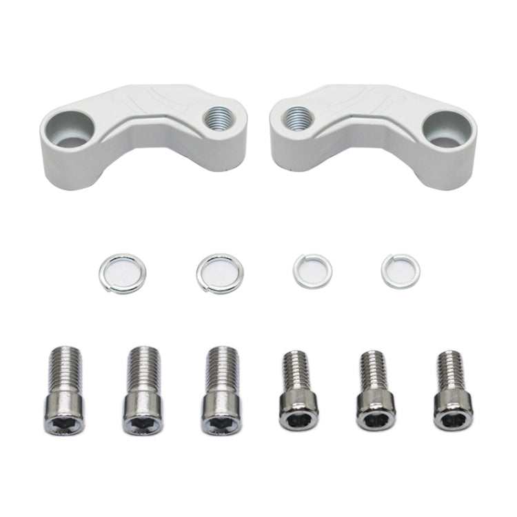 SF-YSZ-2 Mirror Code Motorcycle Modification Aluminum Alloy CNC Rearview Extension Bracket Set (Black) - Others by PMC TechLife | Online Shopping South Africa | PMC TechLife | Buy Now Pay Later Mobicred