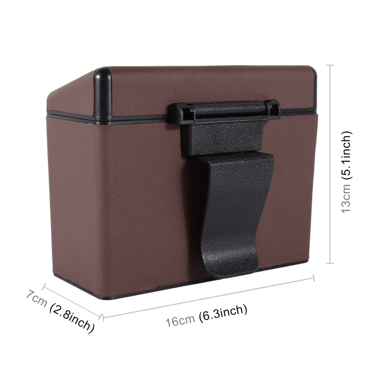 Car Plastic Trash Can Large Capacity Interior Accessories Box (Brown) - Stowing Tidying by PMC TechLife | Online Shopping South Africa | PMC TechLife | Buy Now Pay Later Mobicred