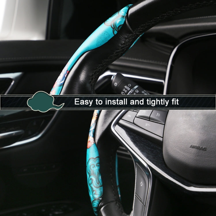 Car Universal China-Chic Relief Steering Wheel Cover (Lucky Strike) - Steering Wheel Accessories by PMC TechLife | Online Shopping South Africa | PMC TechLife | Buy Now Pay Later Mobicred
