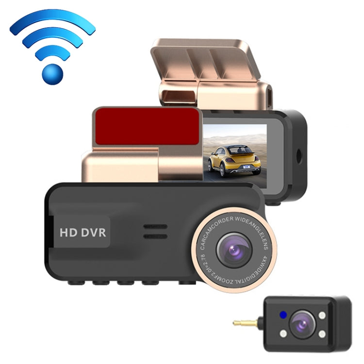 F22 3.16 inch 1080P HD Night Vision WiFi Connected Driving Recorder with In-car View Camera - Car DVRs by PMC Jewellery | Online Shopping South Africa | PMC Jewellery | Buy Now Pay Later Mobicred