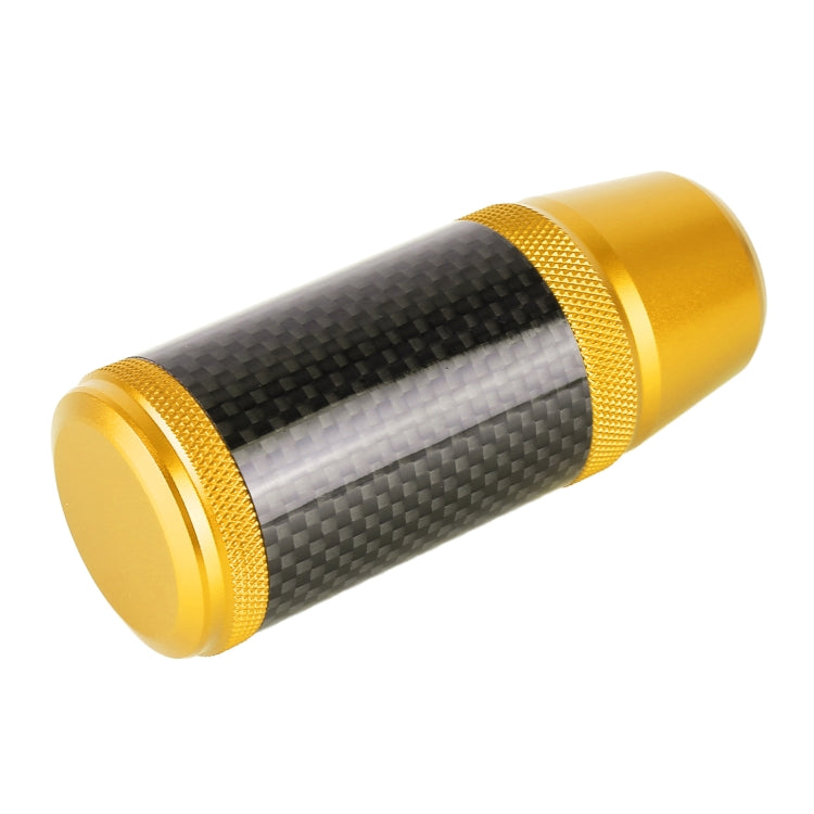 Universal Car Carbon Fiber Metal Gear Shift Knob (Gold) - Shift Knob by PMC Jewellery | Online Shopping South Africa | PMC Jewellery | Buy Now Pay Later Mobicred