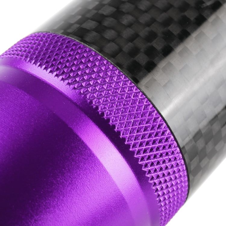 Universal Car Carbon Fiber Metal Gear Shift Knob (Purple) - Shift Knob by PMC Jewellery | Online Shopping South Africa | PMC Jewellery | Buy Now Pay Later Mobicred