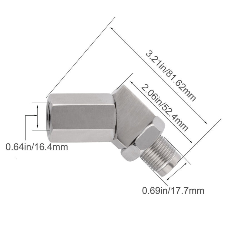 Car 45 Degree Oxygen Sensor M18x1.5 Adapter - Automobiles Sensors by PMC Jewellery | Online Shopping South Africa | PMC Jewellery | Buy Now Pay Later Mobicred