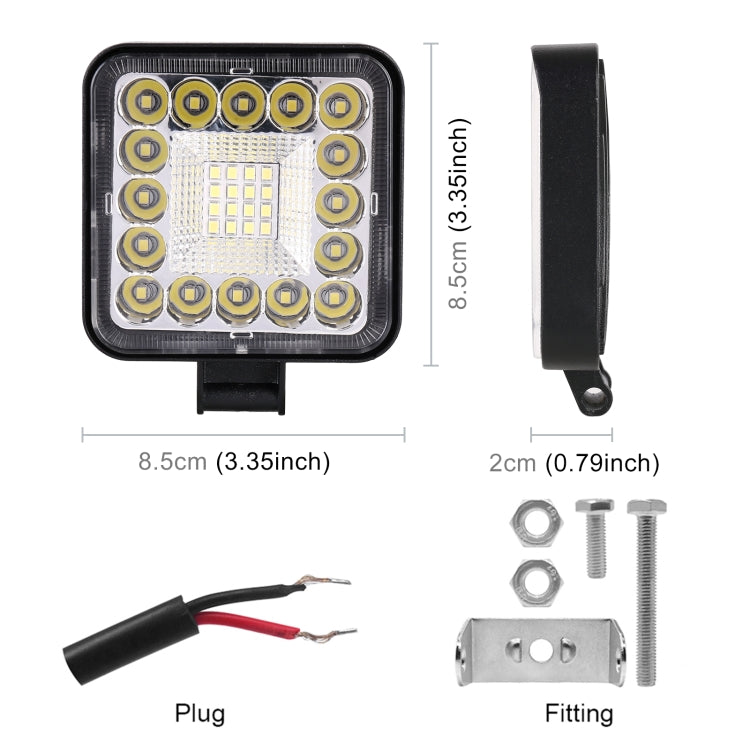 Car Square Work Light with 32LEDs SMD-2835 Lamp Beads - Work Lights by PMC TechLife | Online Shopping South Africa | PMC TechLife | Buy Now Pay Later Mobicred