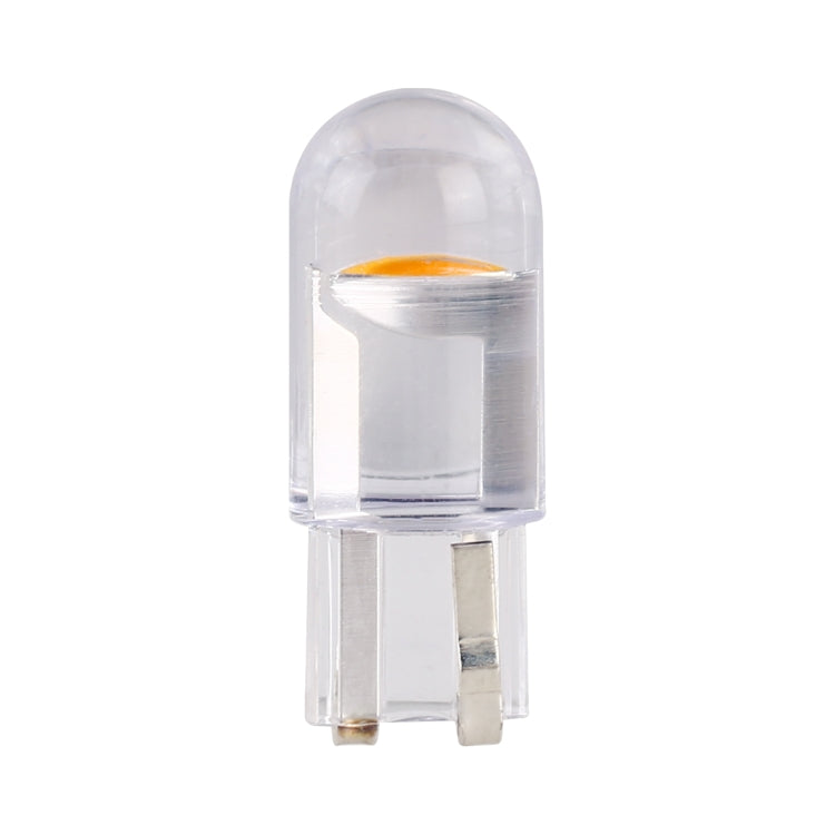 50 PCS T10 DC12V / 0.3W Car Clearance Light COB Lamp Beads(Yellow Light) - Clearance Lights by PMC TechLife | Online Shopping South Africa | PMC TechLife | Buy Now Pay Later Mobicred