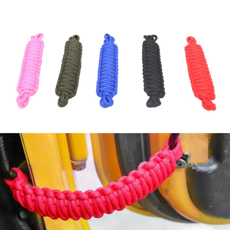 Pair Car Door Limit Braided Rope Strap for Jeep Wrangler (Black) - Other Tools by PMC TechLife | Online Shopping South Africa | PMC TechLife | Buy Now Pay Later Mobicred