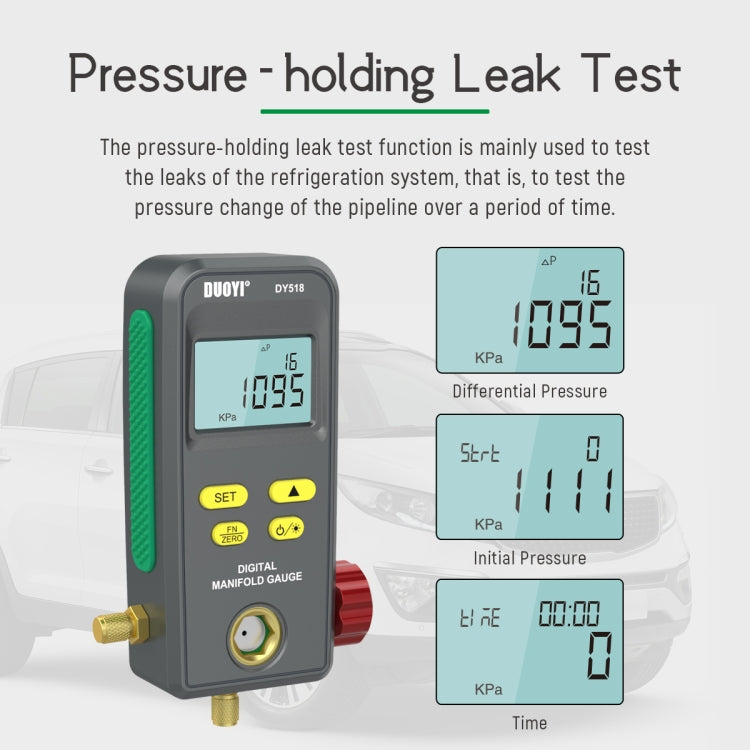 DUOYI DY518 Car Air Conditioning Repair Electronic Refrigerant Meter Air Conditioning Fluoride Meter - Electronic Test by DUOYI | Online Shopping South Africa | PMC Jewellery | Buy Now Pay Later Mobicred