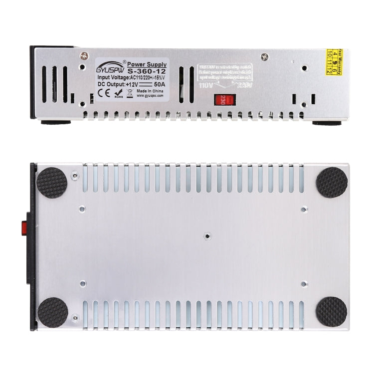 S-360-12 DC12V 360W 30A DIY Regulated DC Switching Power Supply Power Step-down Transformer with Clip, EU Plug - Step-down Transformer by PMC TechLife | Online Shopping South Africa | PMC TechLife | Buy Now Pay Later Mobicred