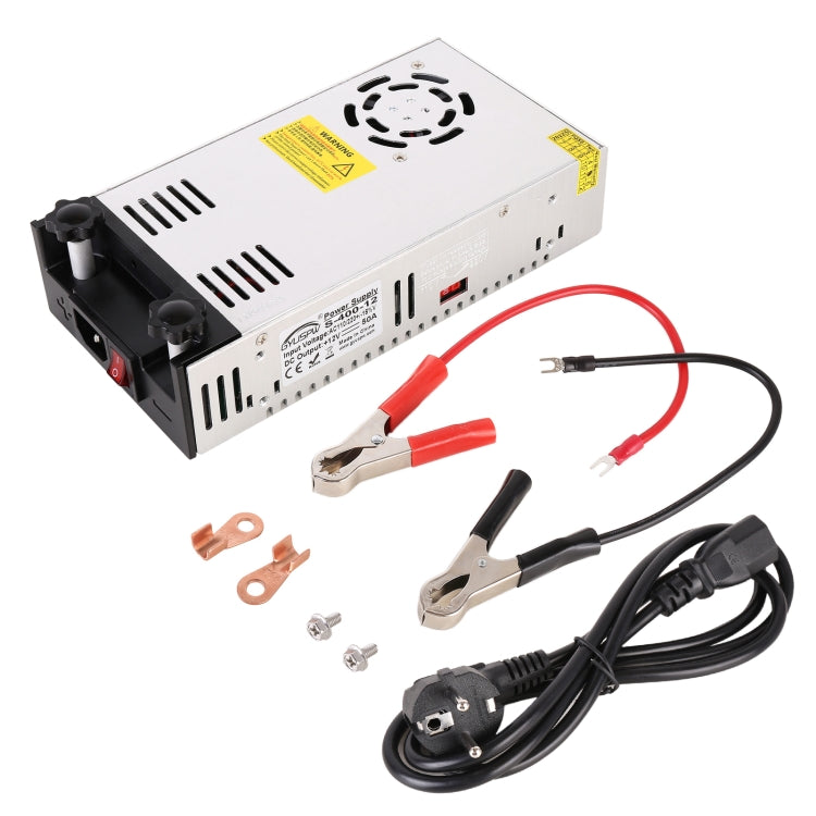 S-400-12 DC12V 400W 33.3A DIY Regulated DC Switching Power Supply Power Step-down Transformer with Clip, EU Plug - Step-down Transformer by PMC TechLife | Online Shopping South Africa | PMC TechLife | Buy Now Pay Later Mobicred