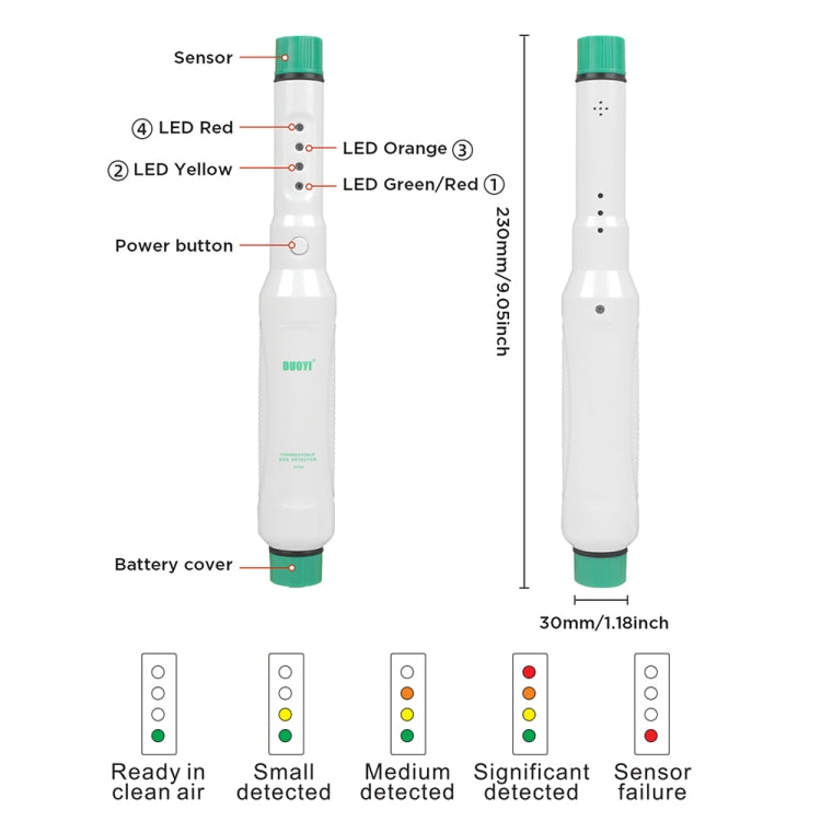 DUOYI DY80 Gas Leak Portable Detector Butane Propane Alarm Methane Flammable Gas Analyzer - Electronic Test by DUOYI | Online Shopping South Africa | PMC Jewellery | Buy Now Pay Later Mobicred
