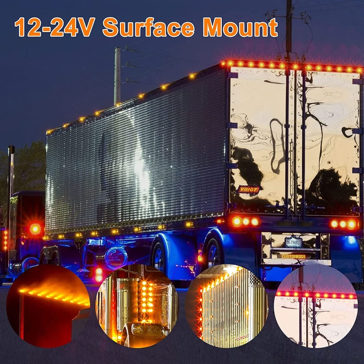 10 PCS MK-019 Car / Truck 6LEDs Side Marker Indicator Lights Bulb Lamp (White Light) - Clearance Lights by PMC TechLife | Online Shopping South Africa | PMC TechLife | Buy Now Pay Later Mobicred