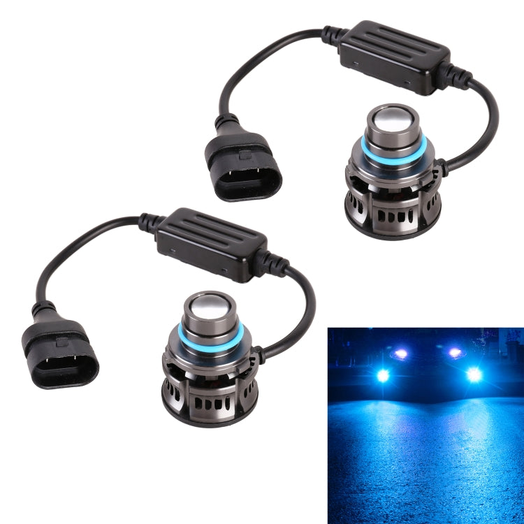 1 Pair 9005 27W / DC12V Car Aluminum Alloy LED Headlight (Blue Light) - LED Headlamps by PMC TechLife | Online Shopping South Africa | PMC TechLife | Buy Now Pay Later Mobicred