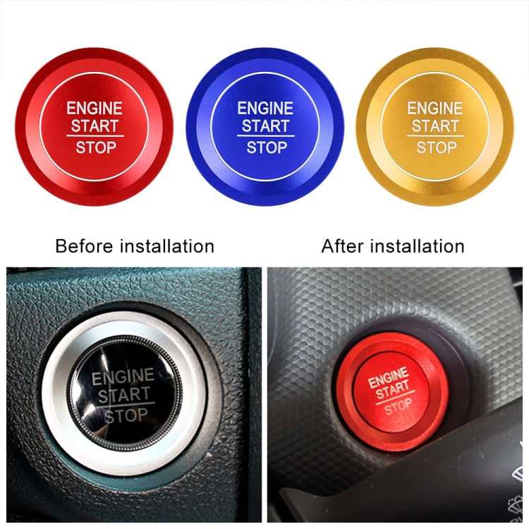Car Engine Start Key Push Button Ring Trim Sticker for Honda(Blue) - Decoration Rings by PMC TechLife | Online Shopping South Africa | PMC TechLife | Buy Now Pay Later Mobicred