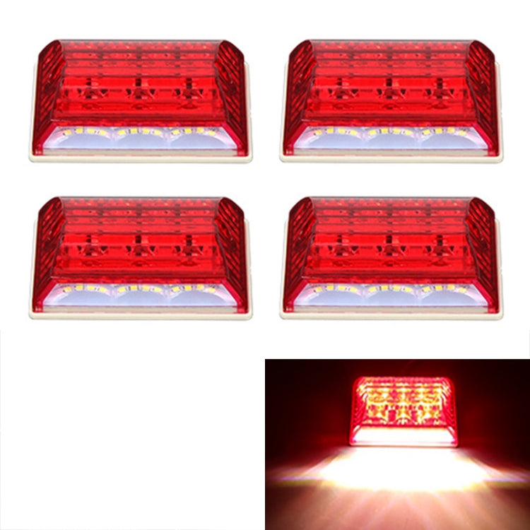 4 PCS ZS-6001 DC24V Car / Truck Side Marker Indicator Lights Bulb Lamp (Red Light) - Clearance Lights by PMC TechLife | Online Shopping South Africa | PMC TechLife | Buy Now Pay Later Mobicred